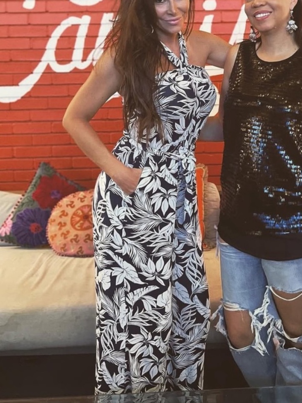 Romper-Hawaiian print